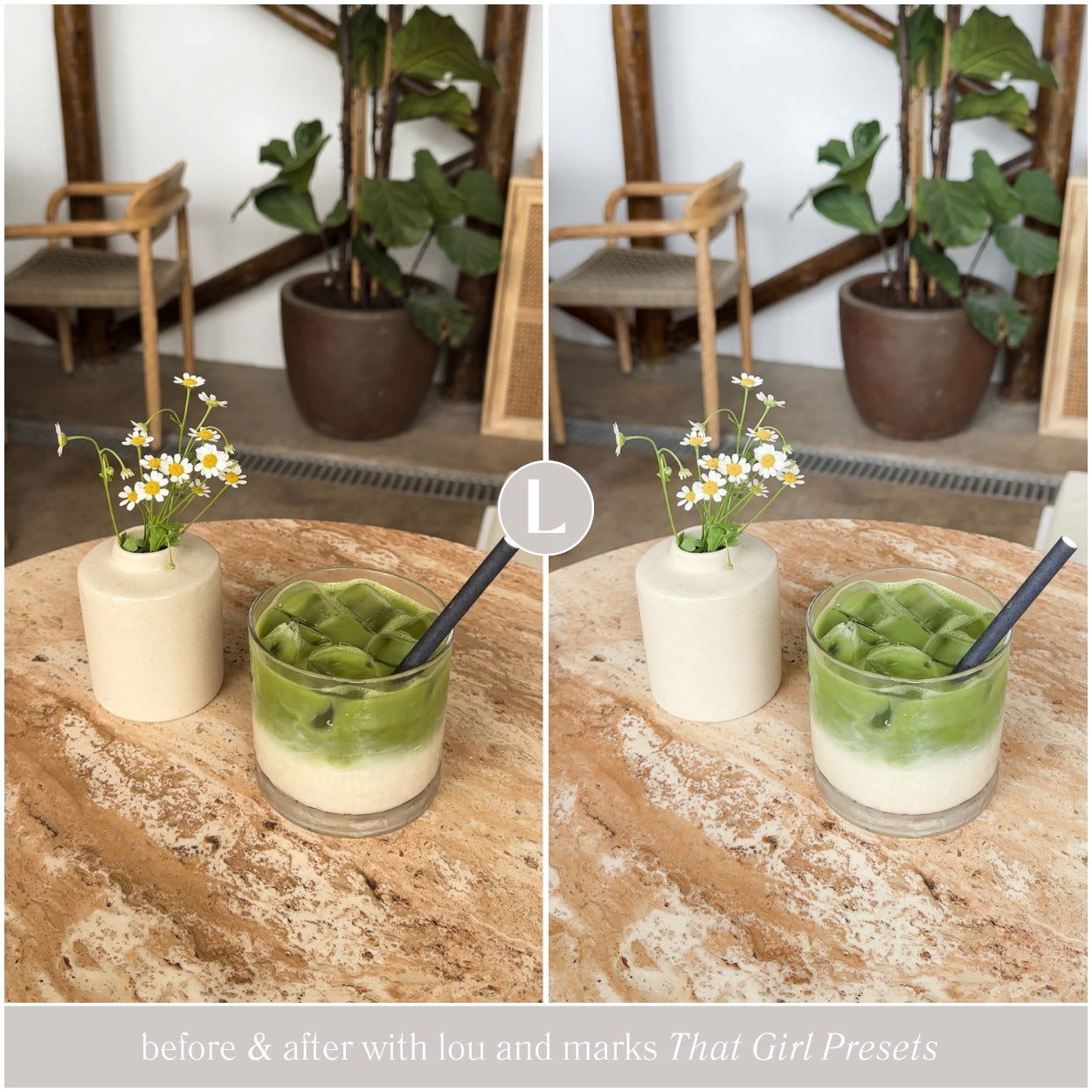 That Girl Lightroom Presets For Adobe Photo Editing by Lightroom Mobile and Desktop create photo aesthetic photo edits for lifestyle and Instagram by Lou And Marks Presets