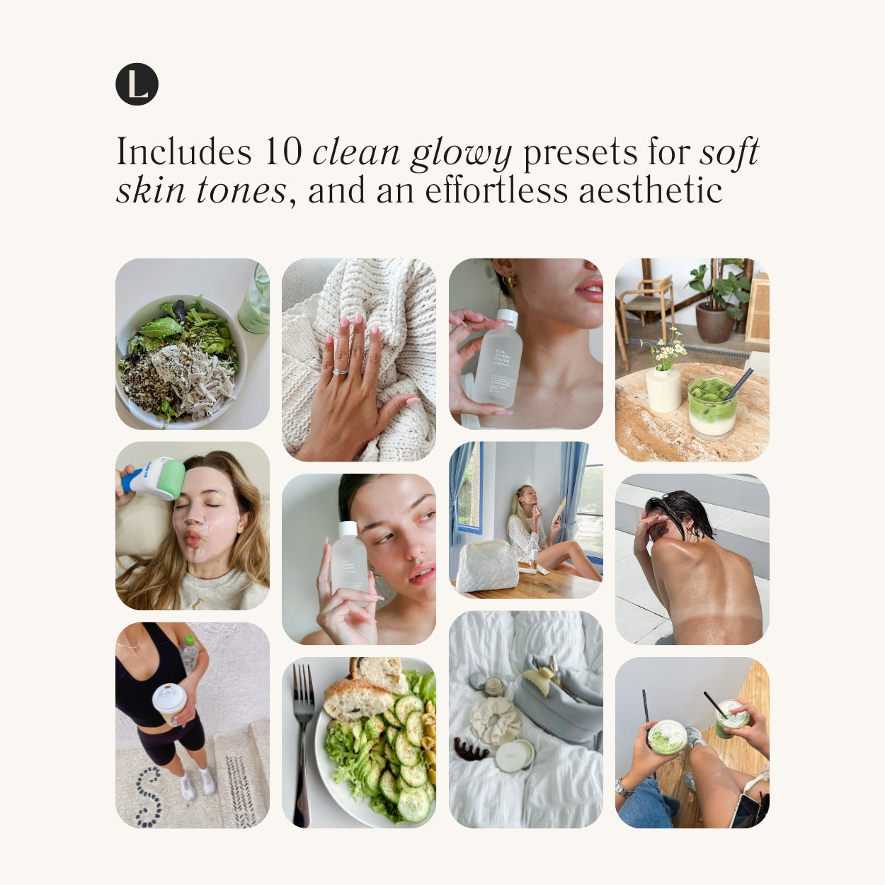 10 That Girl Clean Lightroom Presets For Adobe Photo Editing by Lightroom Mobile and Desktop create photo aesthetic photo edits for lifestyle and Instagram by Lou And Marks Presets