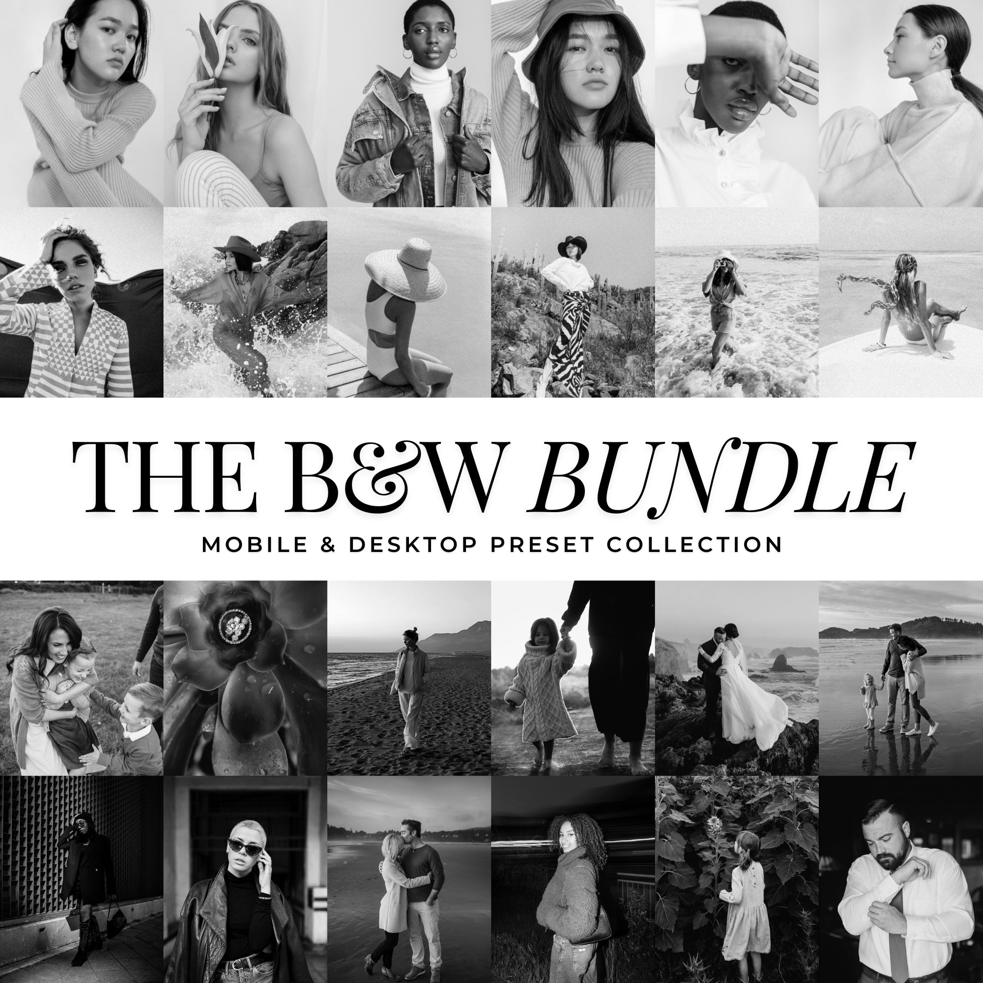 Lou And Marks Presets Black And White Bundle Best Selling Black And White Lightroom Mobile And Desktop Presets