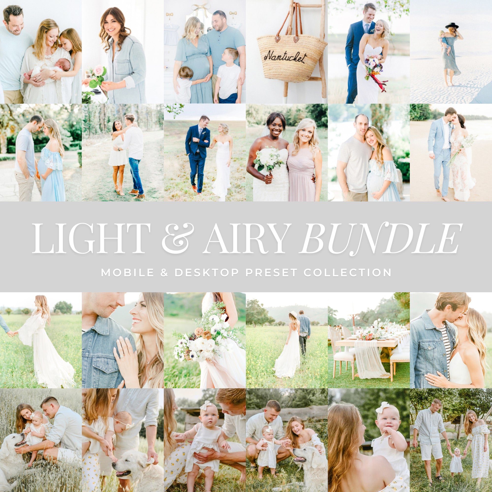 Lou And Marks Presets Light And Airy Bundle Best Selling Light And Airy Presets Lightroom Mobile And Desktop Presets