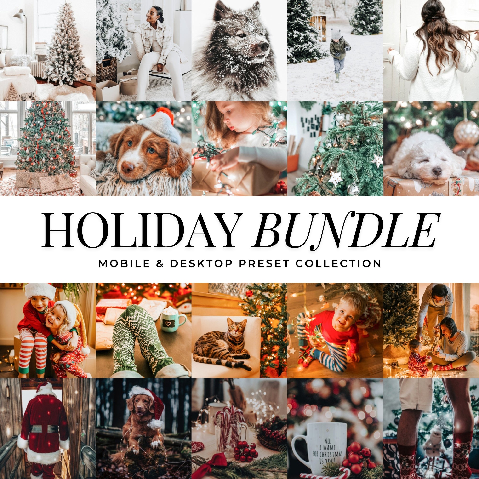 The Best Holiday Christmas Lightroom Presets For Photographers and Instagram Influencers Photo Editing In Adobe Lightroom By Lou And Marks Presets
