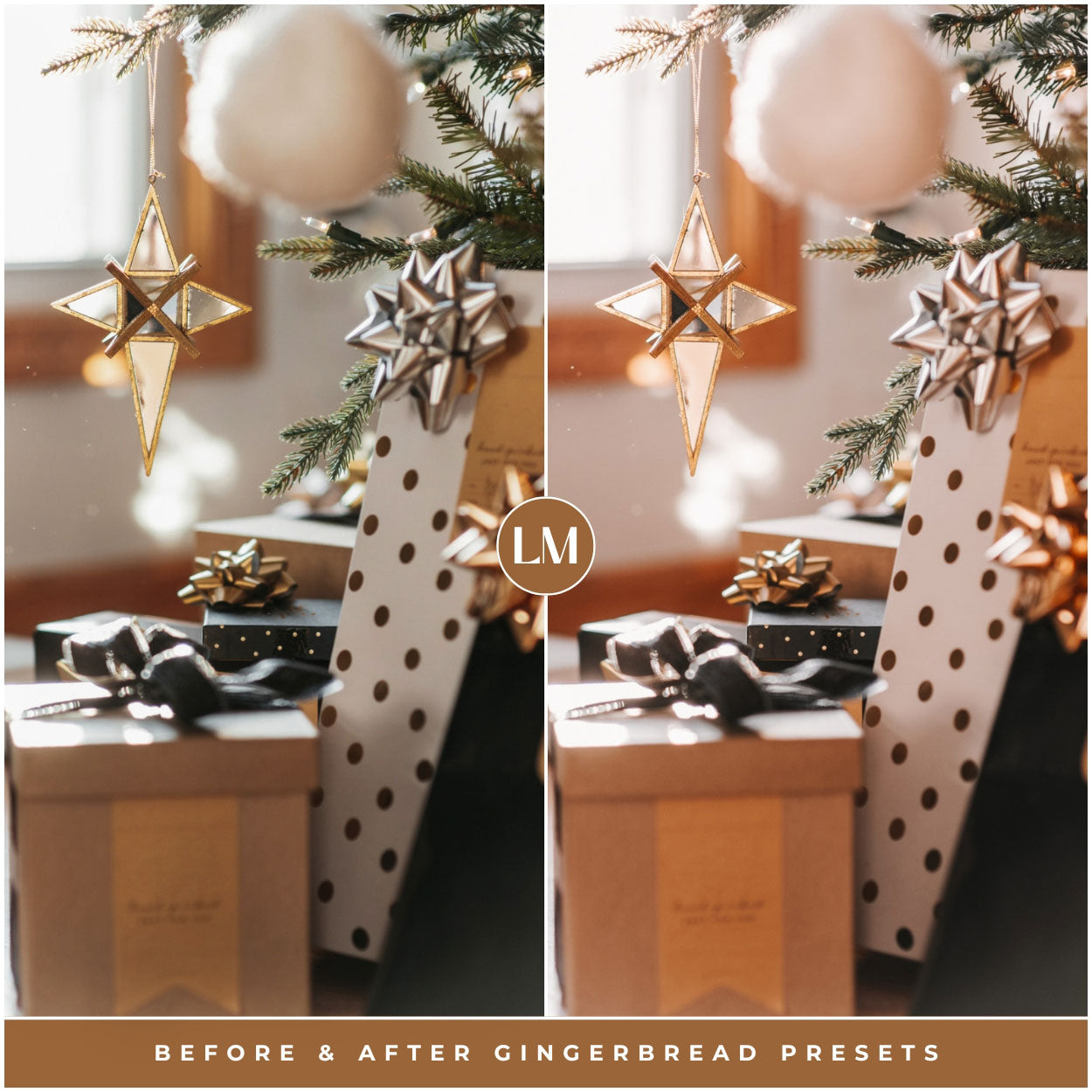 The best Christmas Lightroom presets gingerbread presets for adobe Lightroom by Lou and marks presets desktop