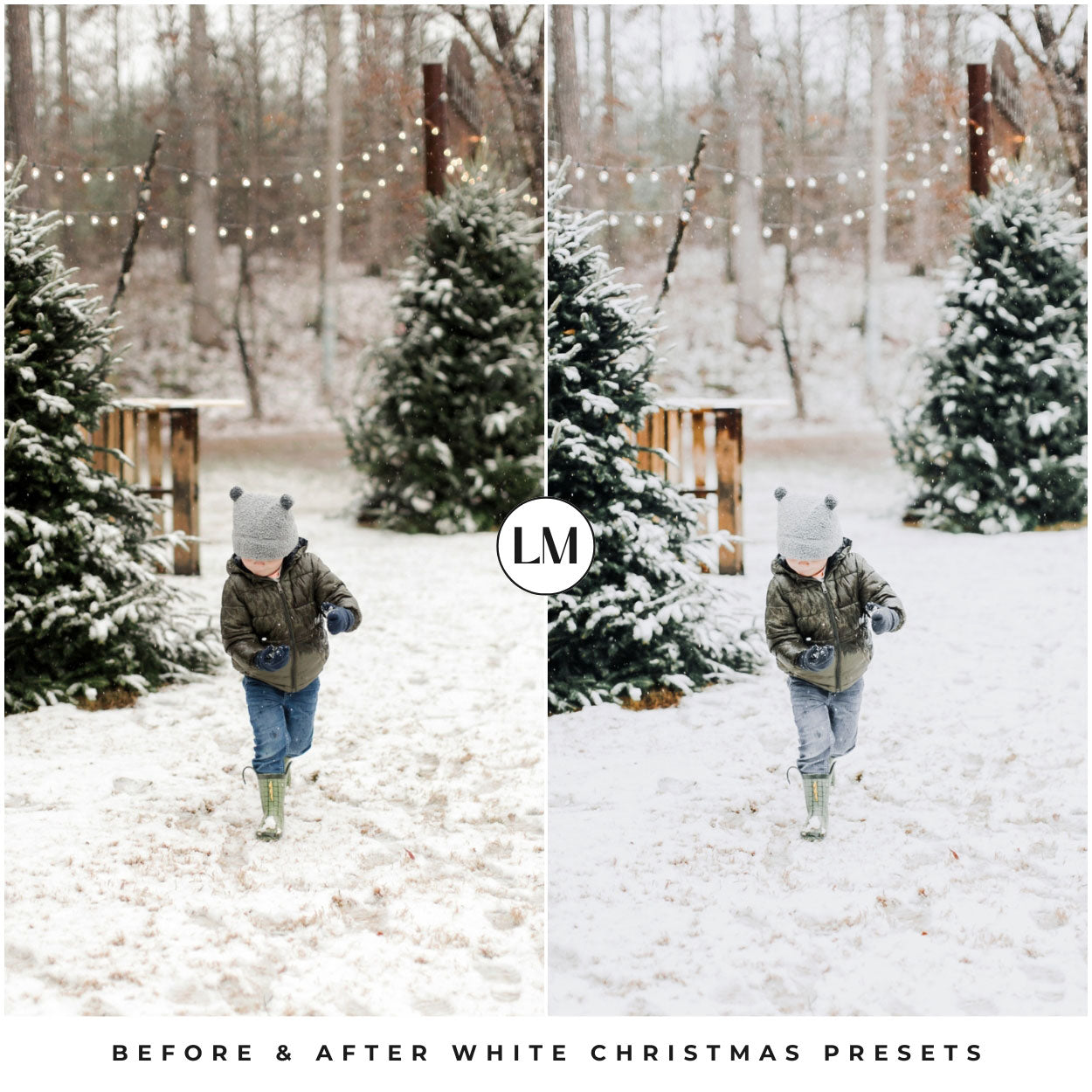 Best White Christmas Lightroom presets for adobe Lightroom by Lou and marks presets desktop