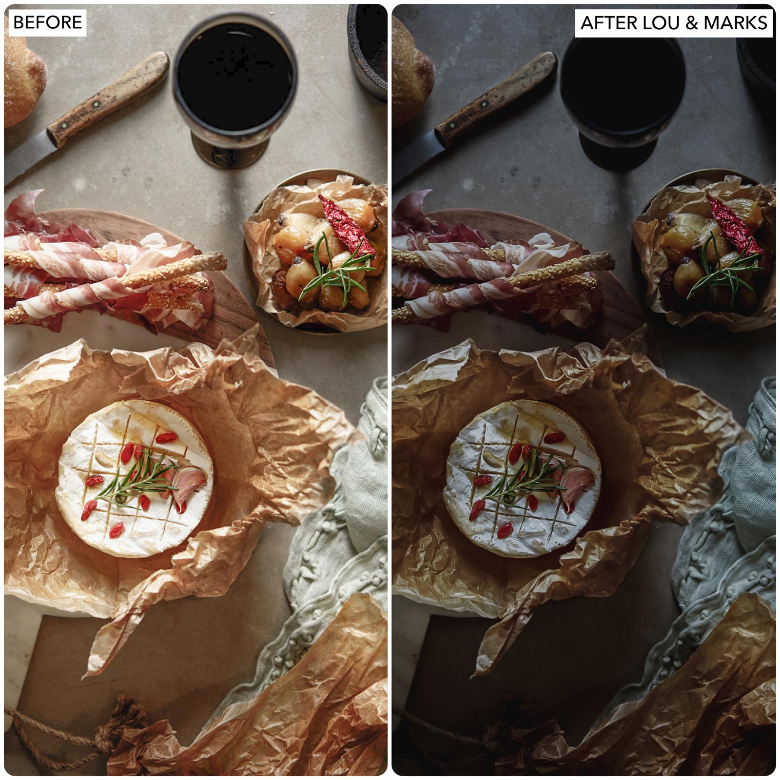 Moody Food Lightroom Presets by Lou and Marks Presets