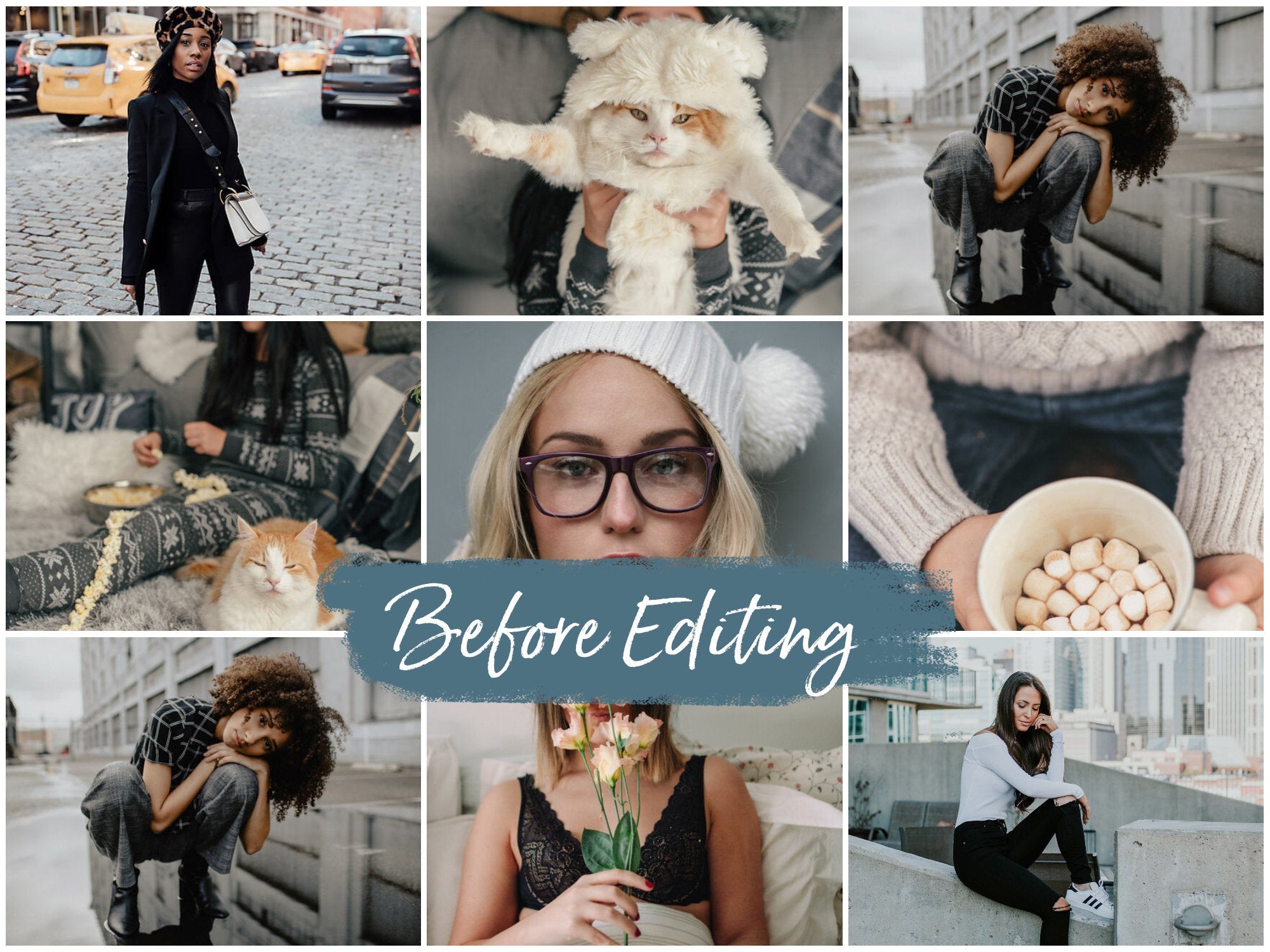 10 Winter Mobile Lightroom Presets Blues, Clean Photo Editing Filter for Lifestyle Blogger, Instagram Influencer Outdoor Preset