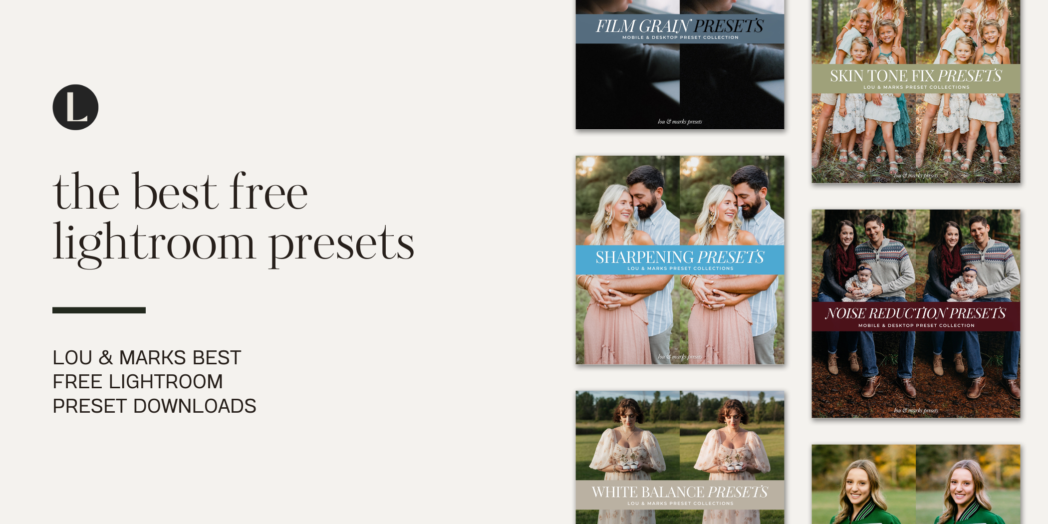5 Best Free Lightroom Presets For 2026 Free Photography Editing Presets For Lightroom Lou And Marks Presets