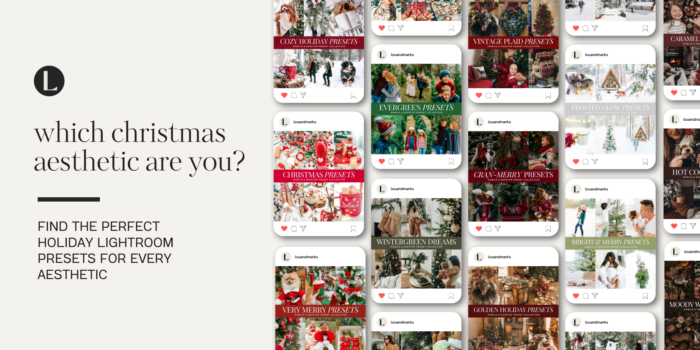 Find Your Christmas Aesthetic Lightroom Preset Match by Lou And Marks 