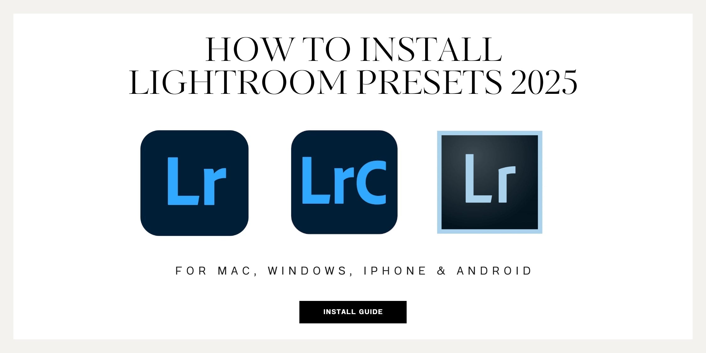 How To Install Lightroom Presets 2025 Update By Lou And Marks Presets