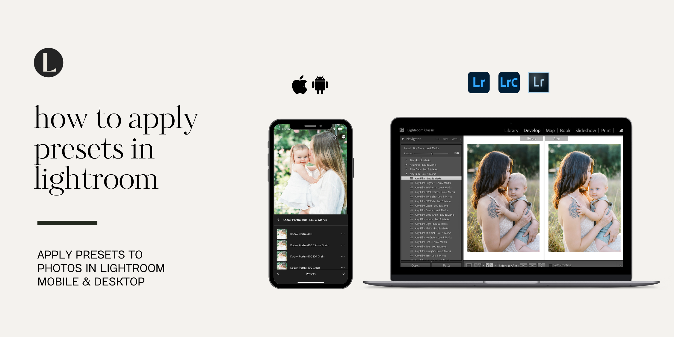 how to apply presets to a photo in lightroom mobile and lightroom desktop in 2026 lou and marks presets