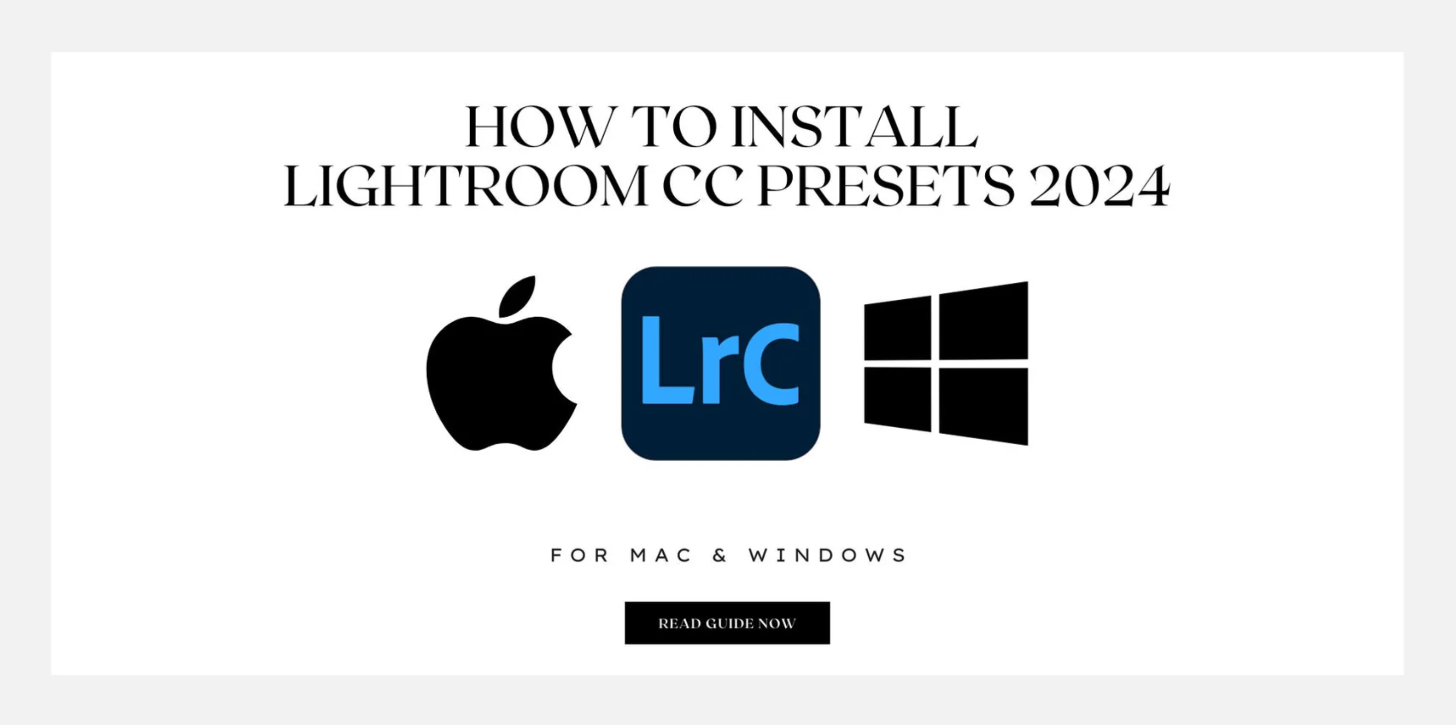 How to install Lightroom Presets for Lightroom Classic Desktop LrC