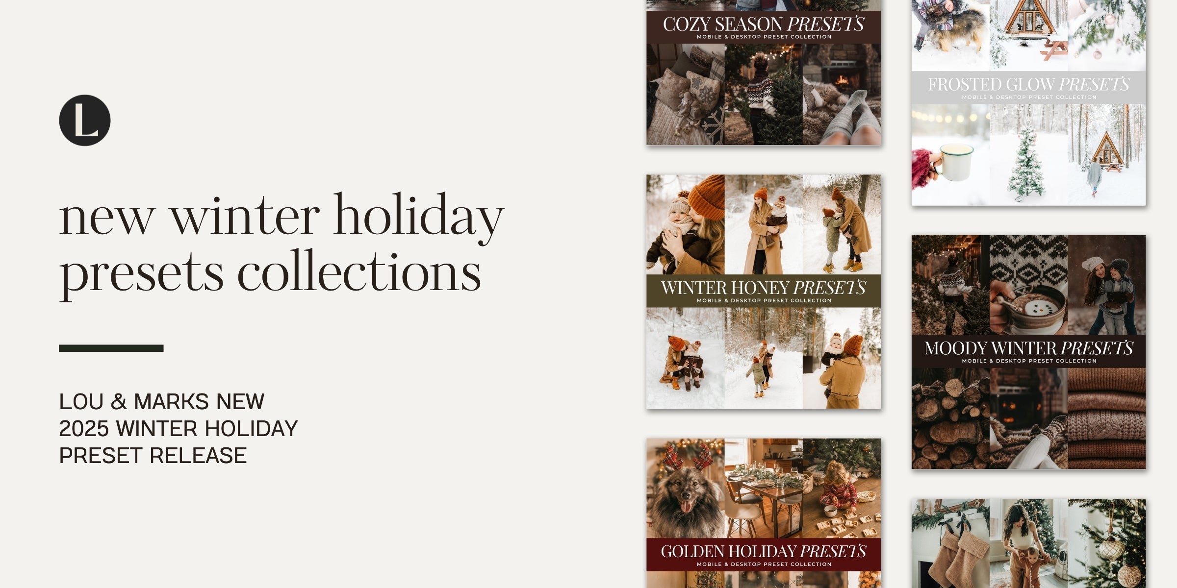 Lou And Marks Presets New Winter Christmas Holiday Lightroom Presets Collections 2025