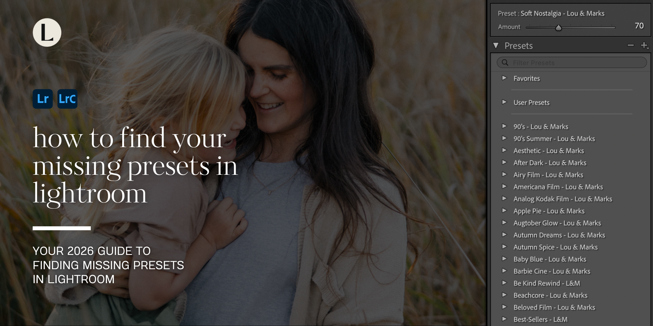 How to find missing Lightroom presets in Lightroom Desktop and Lightroom Classic
