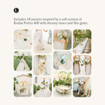 soft kodak portra 400 film lightroom presets dreamy light wedding portrait lou and marks for professionals