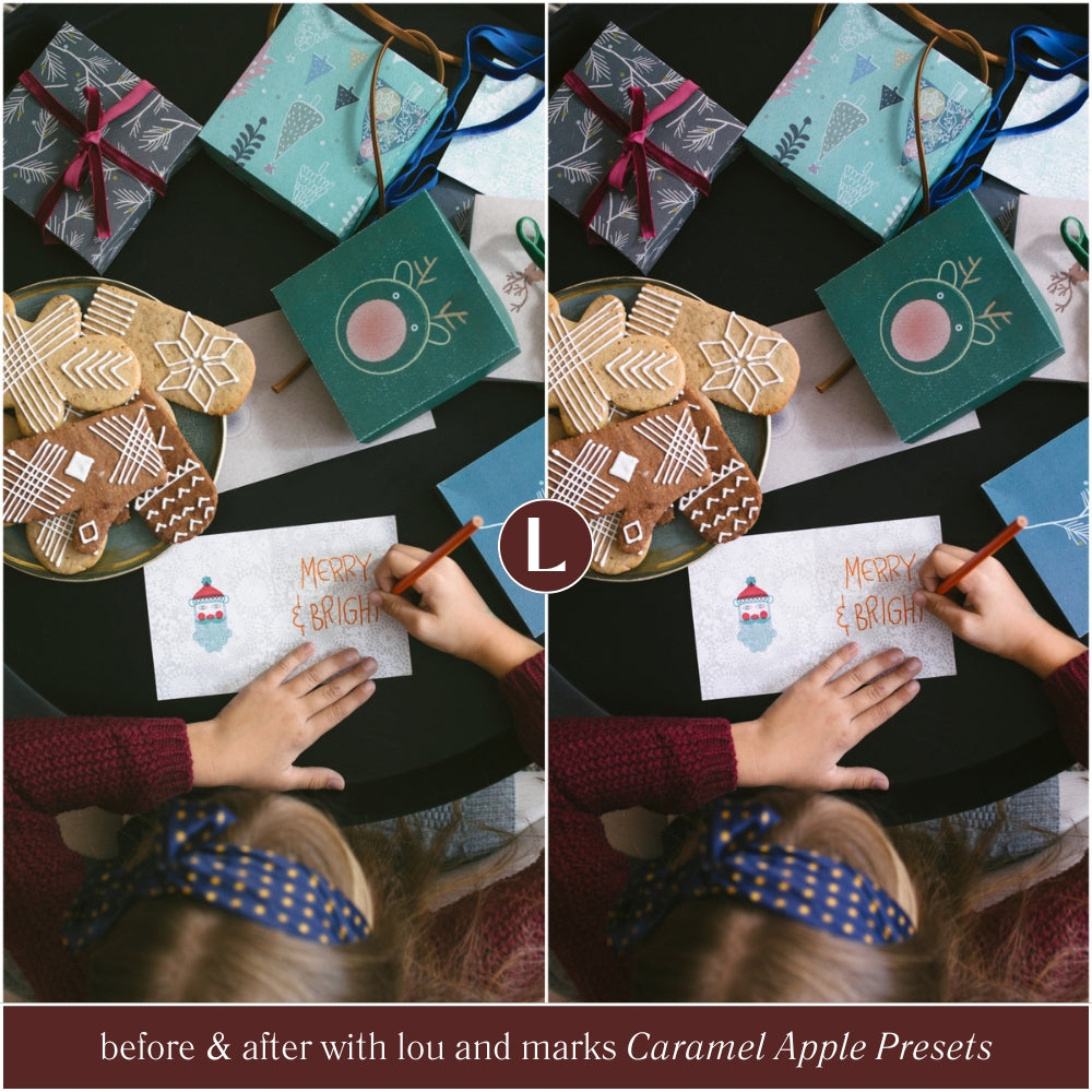 Best Selling Caramel Apple Christmas Lightroom Presets The Best Photo Editing Preset Filters For Christmas And Winter Holiday Photos with Adobe Lightroom Mobile And Desktop For Photographers and Instagram Influencers By Lou And Marks Presets Home