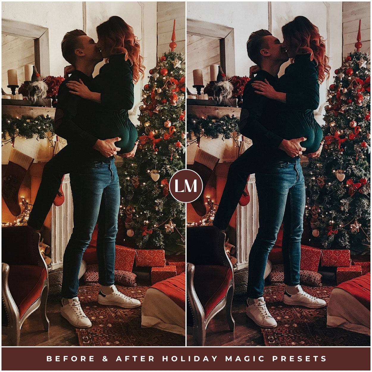 Holiday Magic Lightroom Presets For Best Christmas And Winter Photo Editing In Adobe Lightroom By Lou And Marks Presets iphone