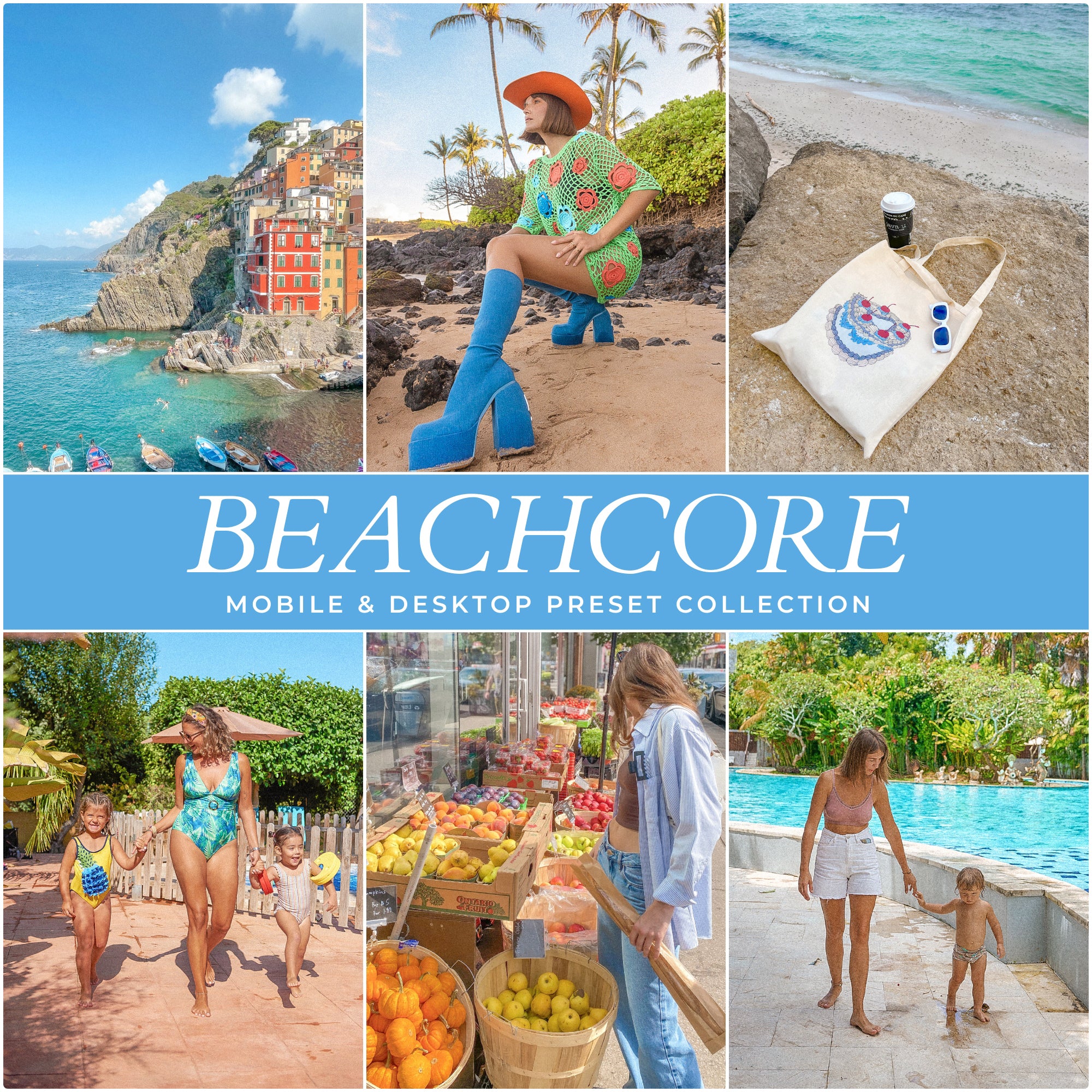 Beachcore Summer Lightroom Presets For Beach Instagram and Influencers Popular Best Presets By Lou And Marks Presets