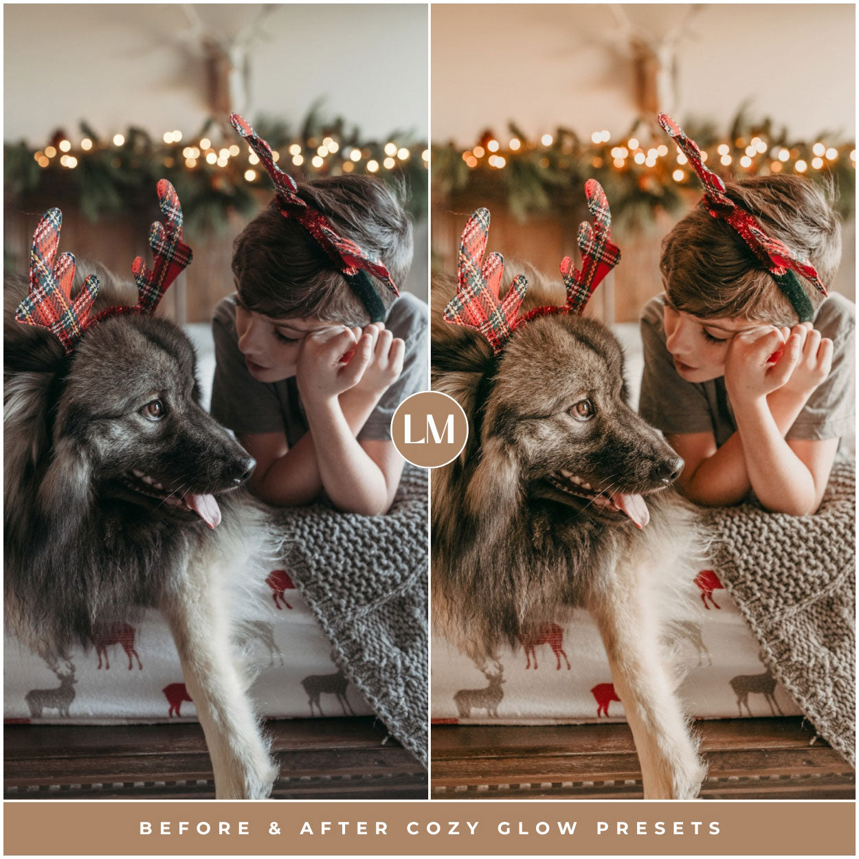 Cozy Glow Christmas Lightroom Presets For Photographer Holiday Photo Editing By Lou And Marks Preset