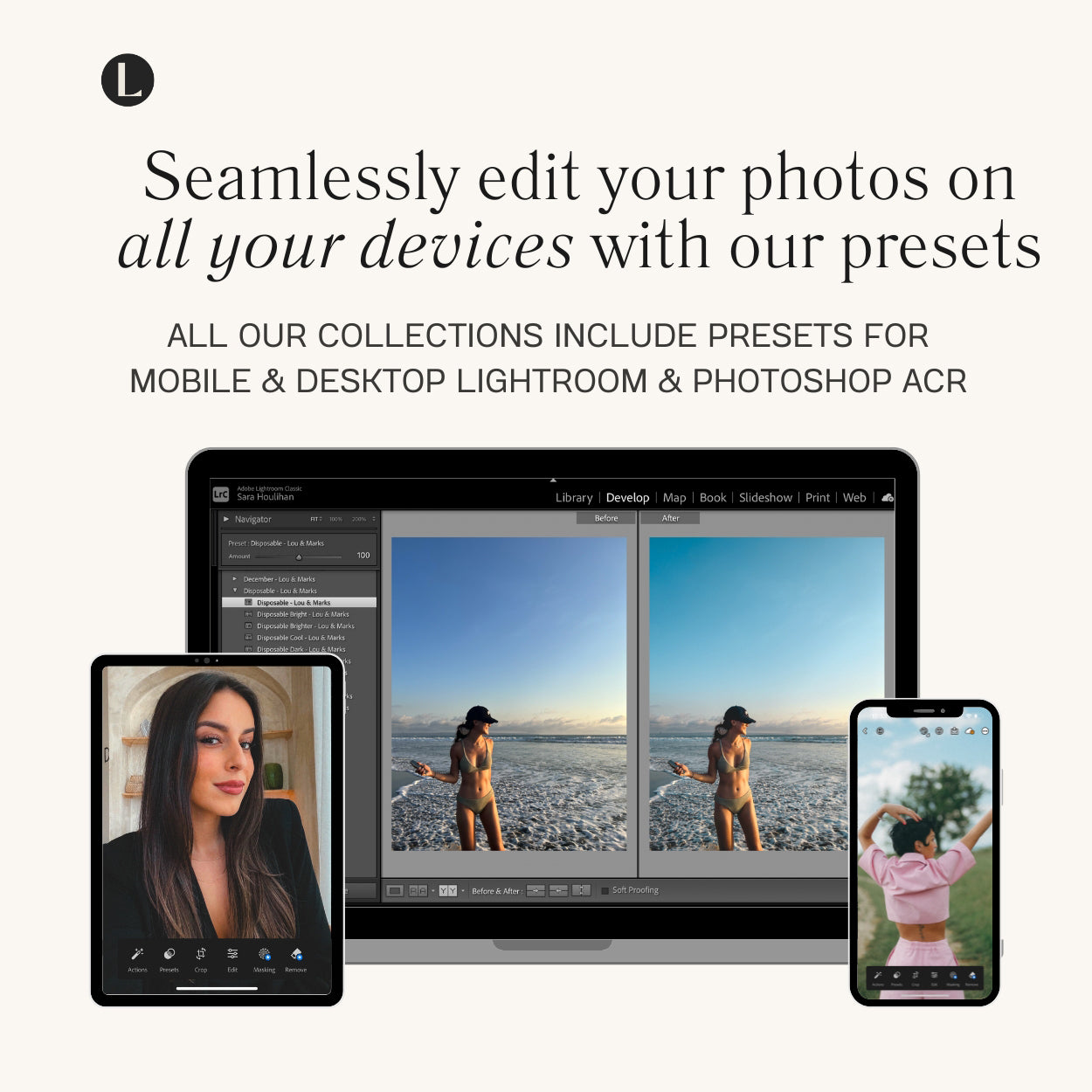 Disposable Film Lightroom Presets for photographer and Instagram influencer photo editing in Adobe Lightroom by Lou And Marks Presets Mobile & Desktop
