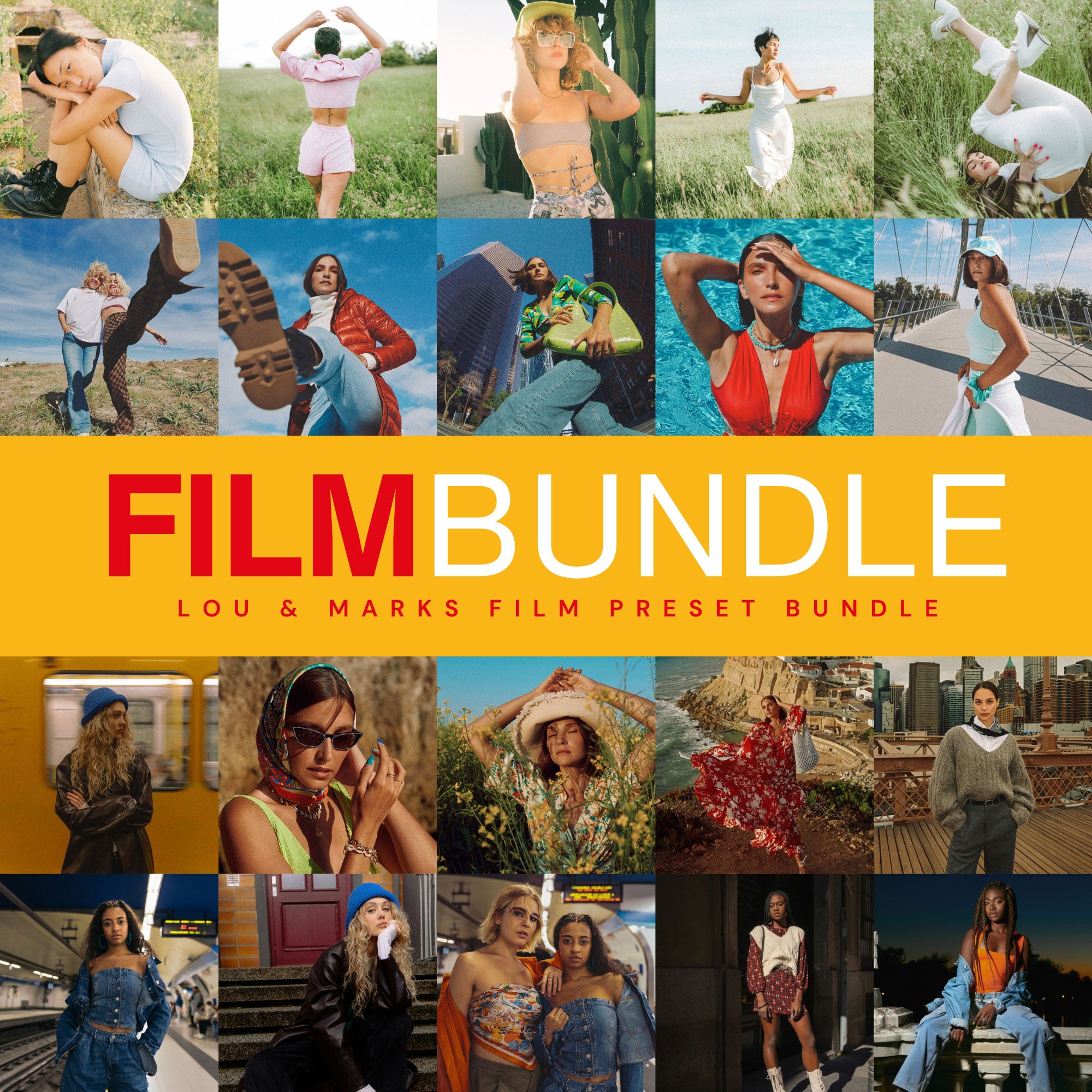 The Film Bundle Best Lightroom Presets For Photographers and Instagram Kodak And Fuji Film Photo Editing In Adobe Lightroom By Lou And Marks Presets