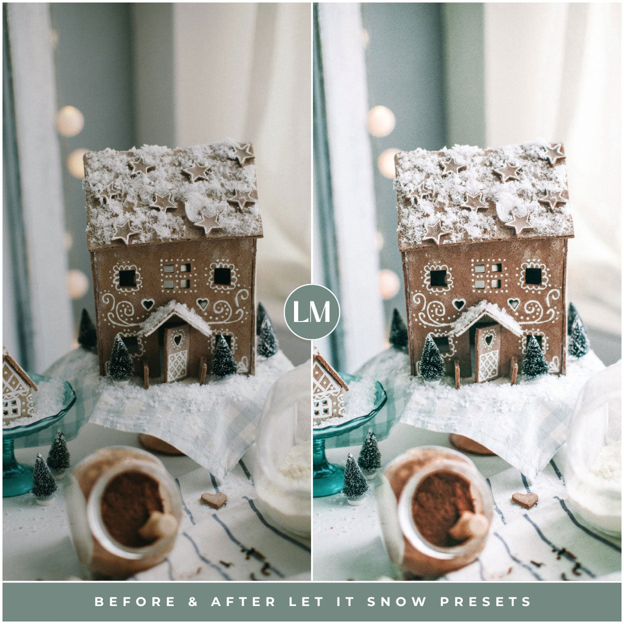 Let It Snow Lightroom Presets By Lou And Marks Presets Photo Filters For Editing Winter And Christmas Photos For Instagram and Photography