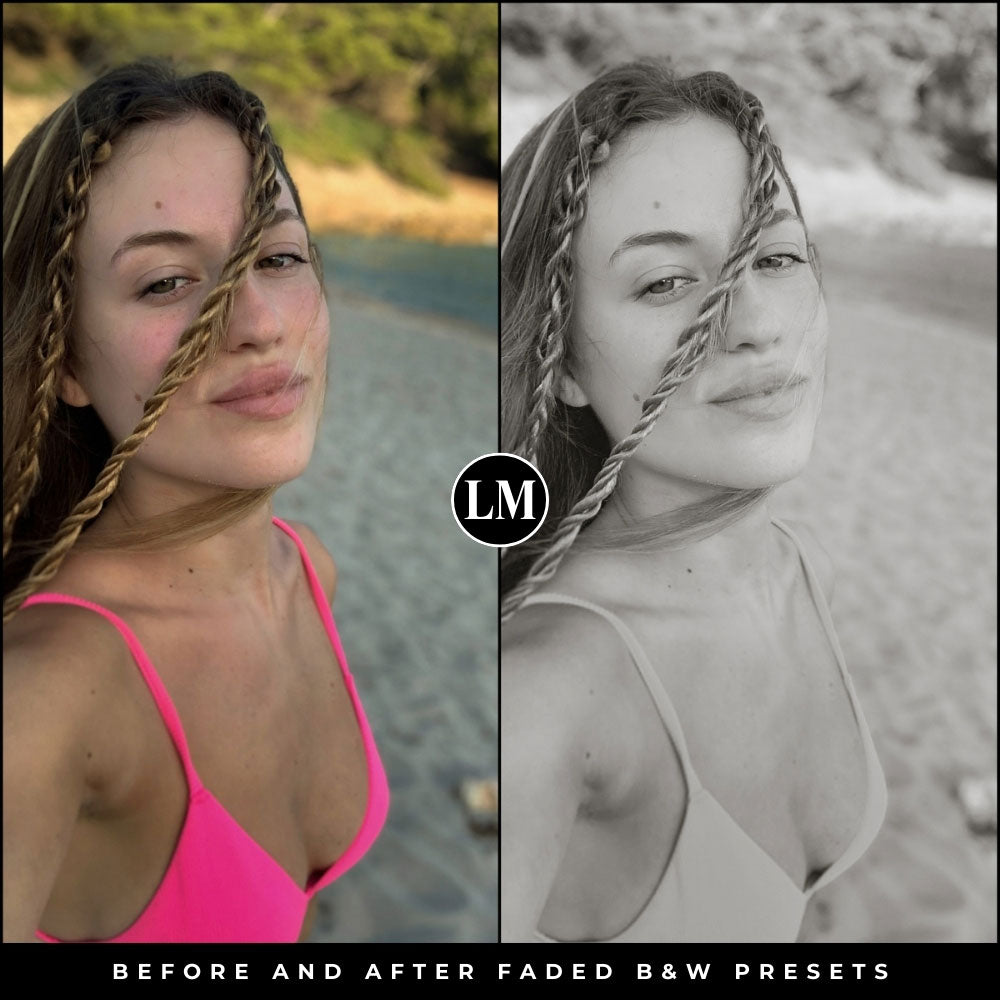 Faded Black and White Lightroom Presets by Lou and Marks Presets