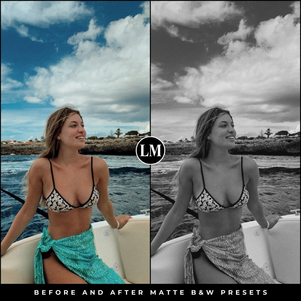 Matte Black and White Lightroom Presets by Lou and Marks Presets