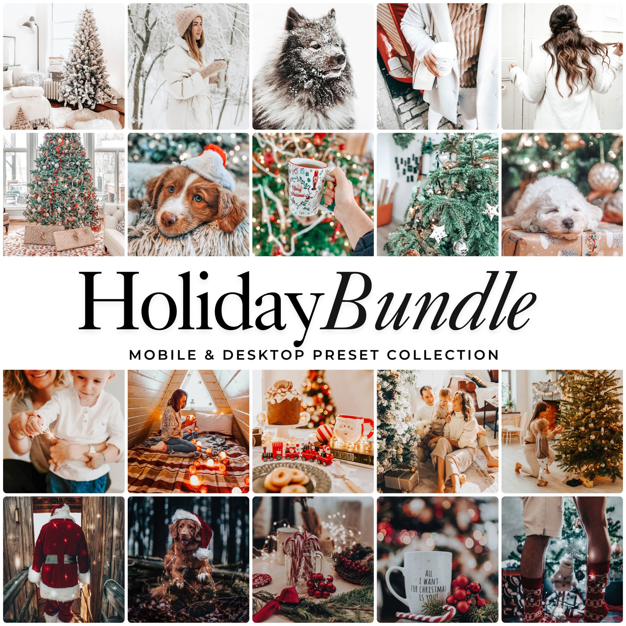 The Best Holiday Christmas Lightroom Presets For Photographers and Instagram Influencers Photo Editing In Adobe Lightroom By Lou And Marks Presets