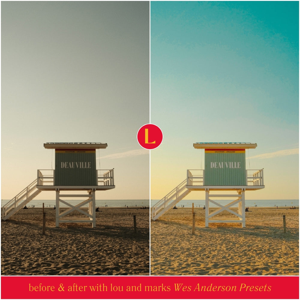 Wes Anderson Film Lightroom Presets by Lou and Marks Presets