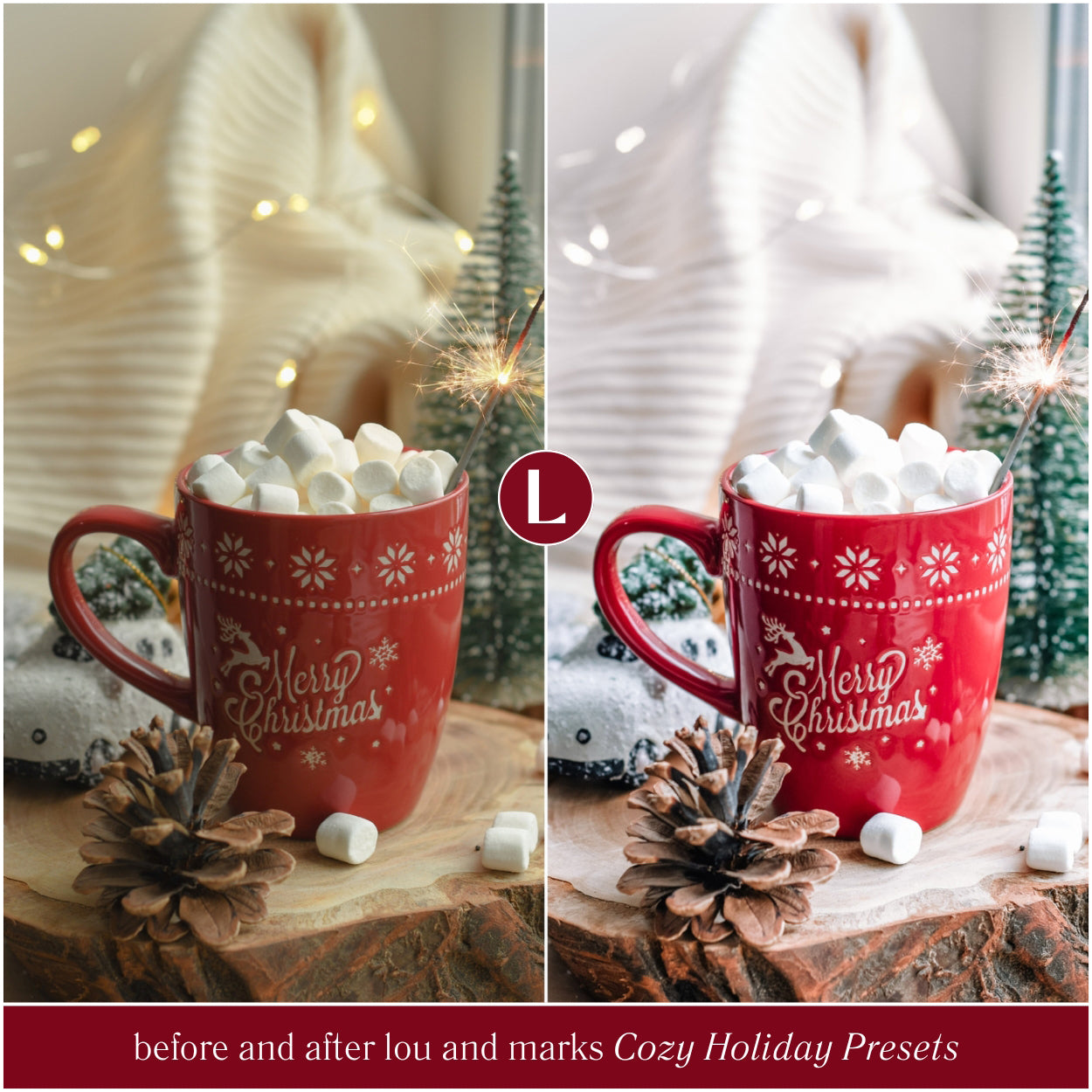 Cozy Holiday Lightroom Presets By Lou And Marks Presets For Christmas photo editing