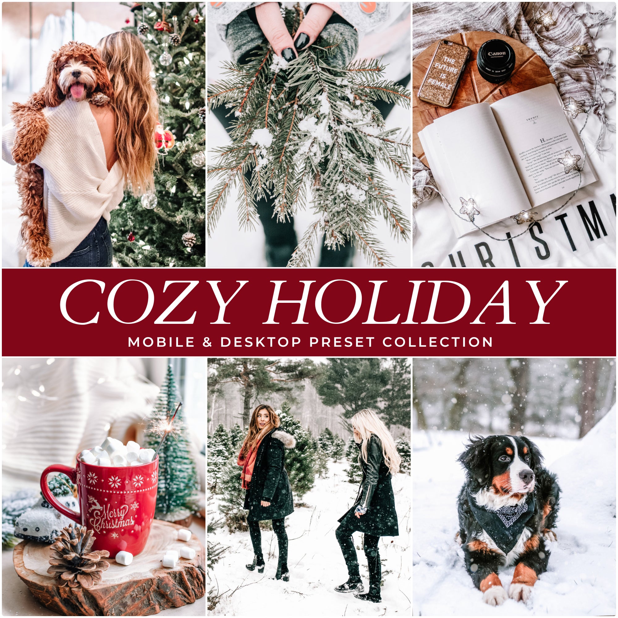 Cozy Holiday Christmas Lightroom Presets The Best Instagram Influencer and Blogger Presets by Lou And marks Presets