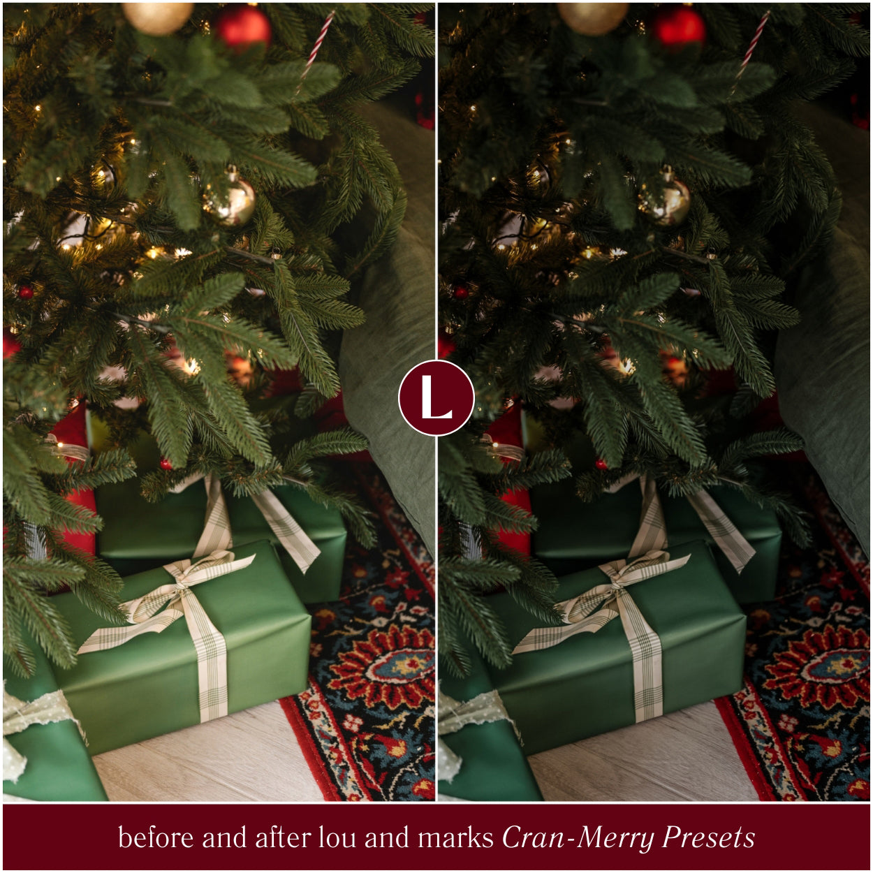 Christmas Cran-Merry Moody Christmas Lightroom Presets By Lou And Marks Presets For Photo Editing