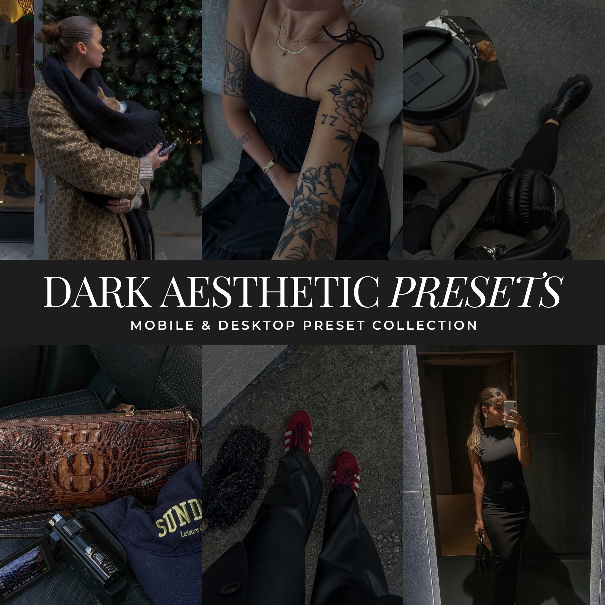 Dark Aesthetic Lightroom Presets By Lou And Marks Presets Best Instagram Influencer Photo Presets And Blogger Instagram Filters For Photo Editing In Adobe Lightroom Mobile And Desktop