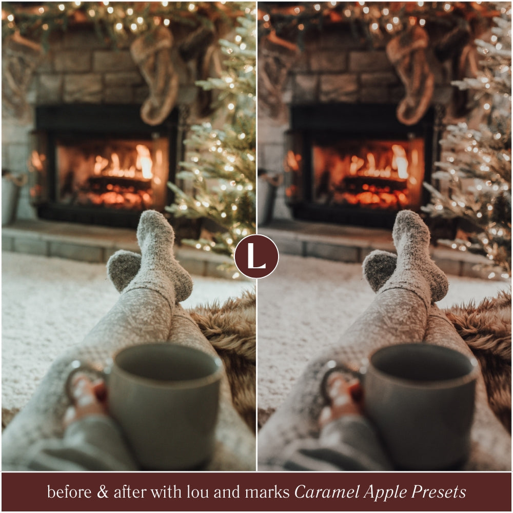 Best Selling Caramel Apple Christmas Lightroom Presets The Best Photo Editing Preset Filters For Christmas And Winter Holiday Photos with Adobe Lightroom Mobile And Desktop For Photographers and Instagram Influencers By Lou And Marks Presets Filters