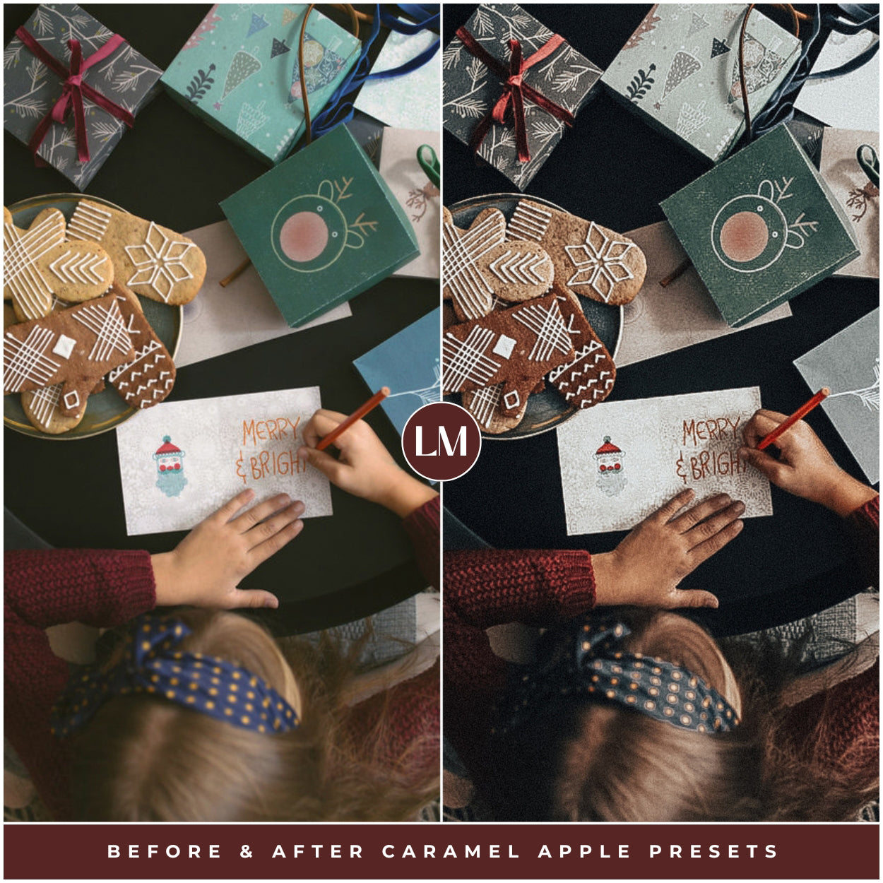 Best Selling Caramel Apple Christmas Lightroom Presets The Best Photo Editing Preset Filters For Christmas And Winter Holiday Photos with Adobe Lightroom Mobile And Desktop For Photographers and Instagram Influencers By Lou And Marks Presets Filters