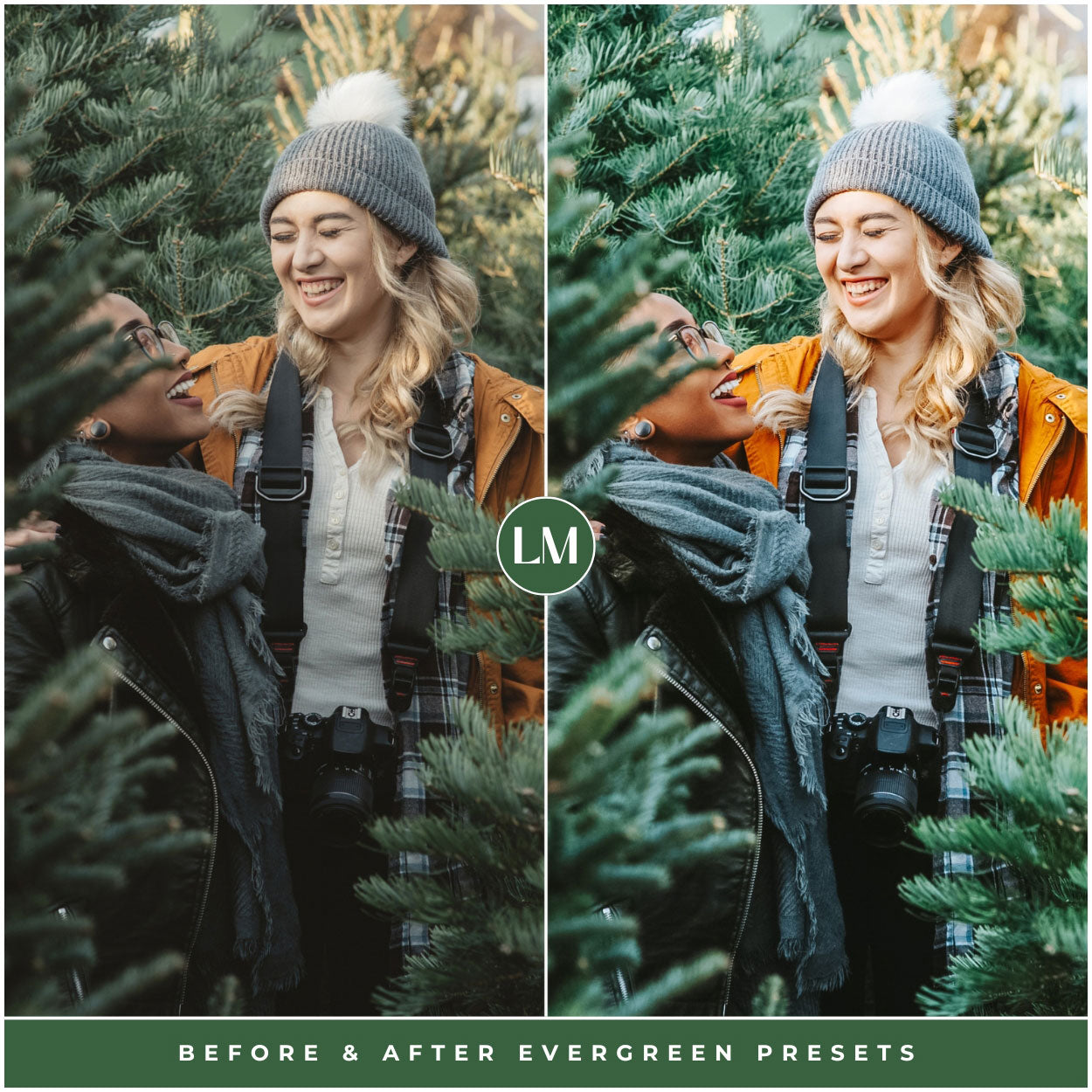 Evergreen Lightroom Presets For Christmas Tree And Winter Photo Editing In Adobe Lightroom By Lou And Marks Presets Best