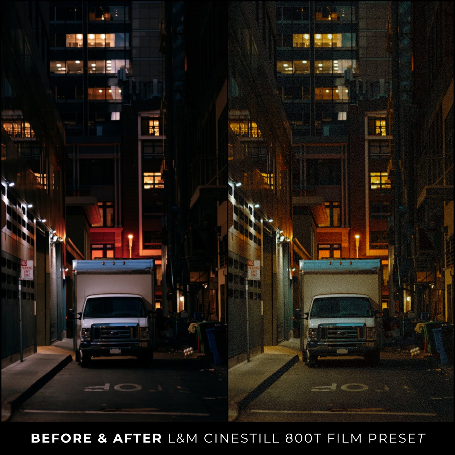 Night CineStill 800t Film Lightroom Presets The Best Film Photo Editing Preset Filters For An Analog Vintage Retro Film Look With Lightroom Mobile And Desktop For Photographers and Instagram Influencers By Lou And Marks Presets