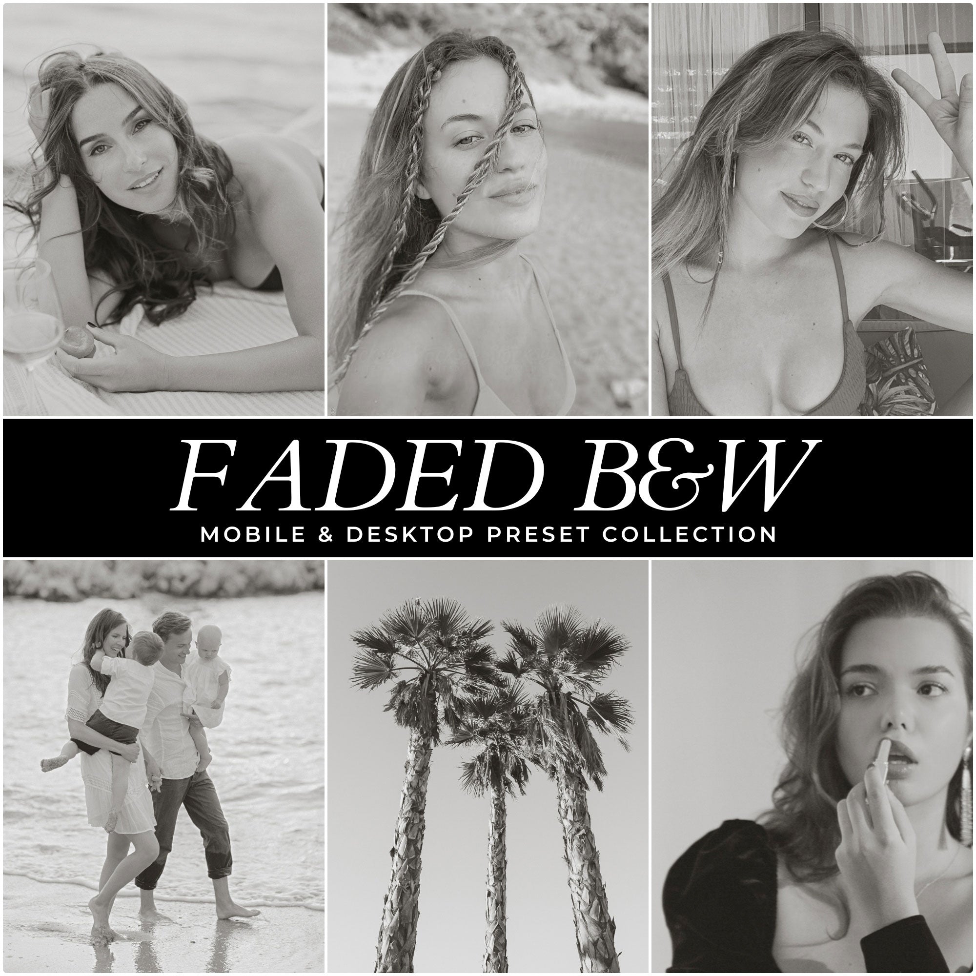 Faded Black And White Lightroom Presets For Photographers and Instagram Influencers Photo Editing In Adobe Lightroom By Lou And Marks Presets