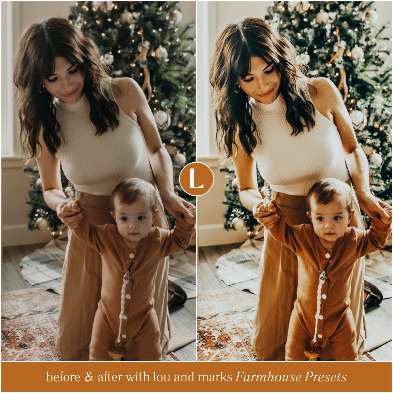 Farmhouse Christmas Photo Presets And Christmas Lightroom Presets For Adobe Lightroom Mobile And Desktop By Lou And Marks Presets