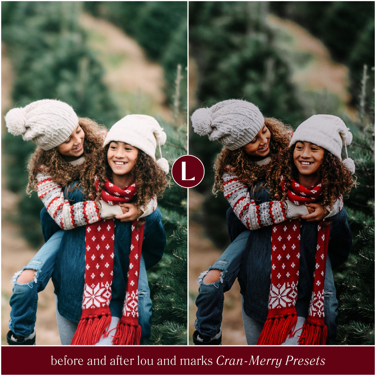 Cran-Merry Moody Christmas Lightroom Presets By Lou And Marks Presets For Photo Editing Instagram Filter
