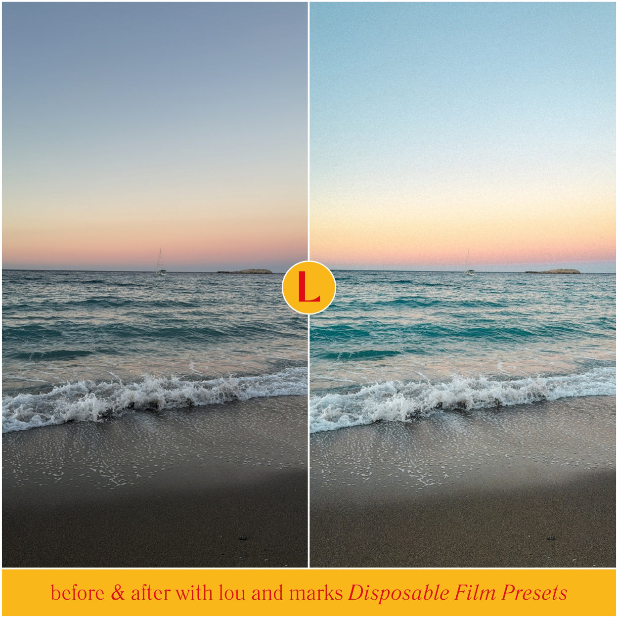 Disposable Film Lightroom Presets for photographer and Instagram influencer photo editing in Adobe Lightroom by Lou Marks Presets