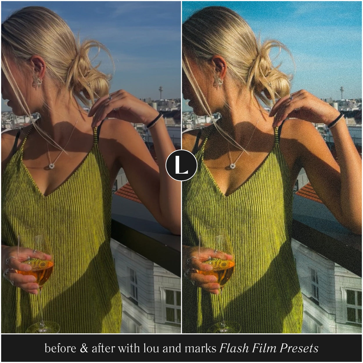 Flash Film Lightroom Presets for photographer and Instagram influencer photo editing in Lightroom by Lou And Marks Presets