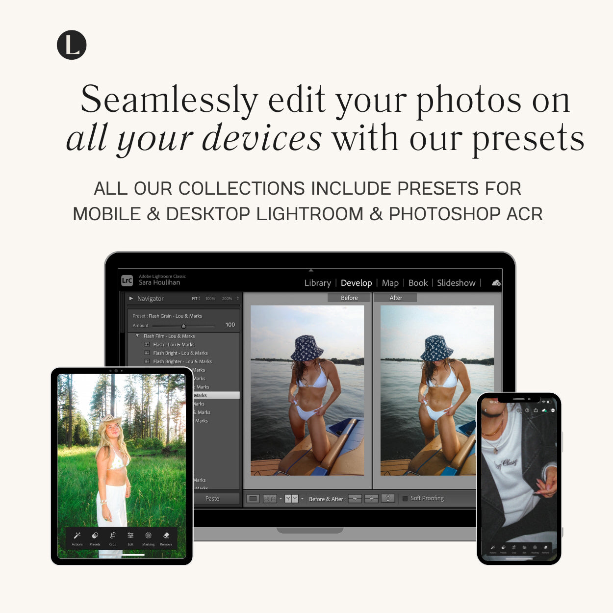 Flash Film Lightroom Presets for photographer and Instagram influencer photo editing in Adobe Lightroom by Lou And Marks Presets Mobile & Desktop