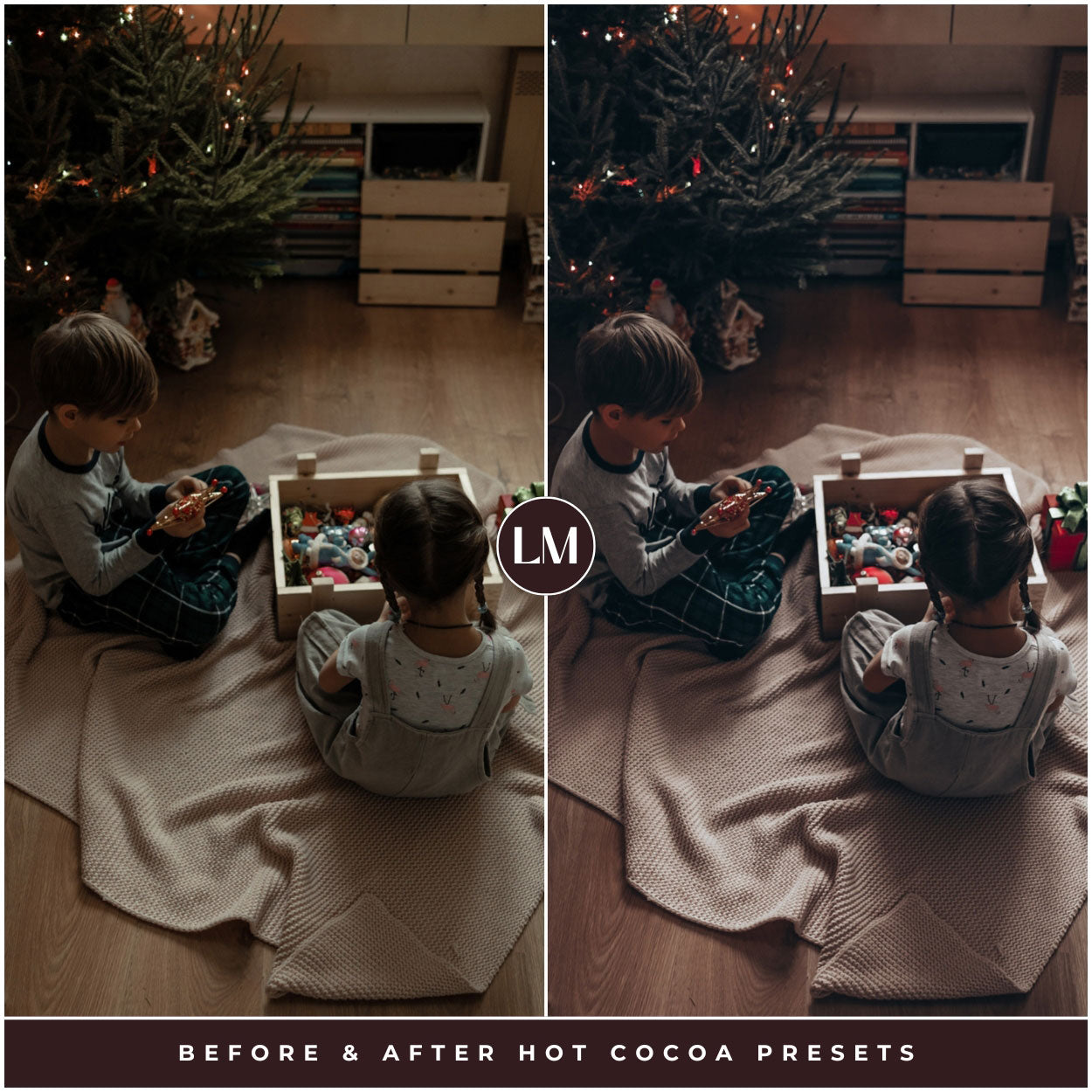 Hot Cocoa Christmas Lightroom Presets For holidays and Winter Photo Editing In Lightroom By Lou And Marks Presets For Family