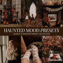 Haunted Mood Lightroom Presets for moody halloween photos by Lou and Marks presets