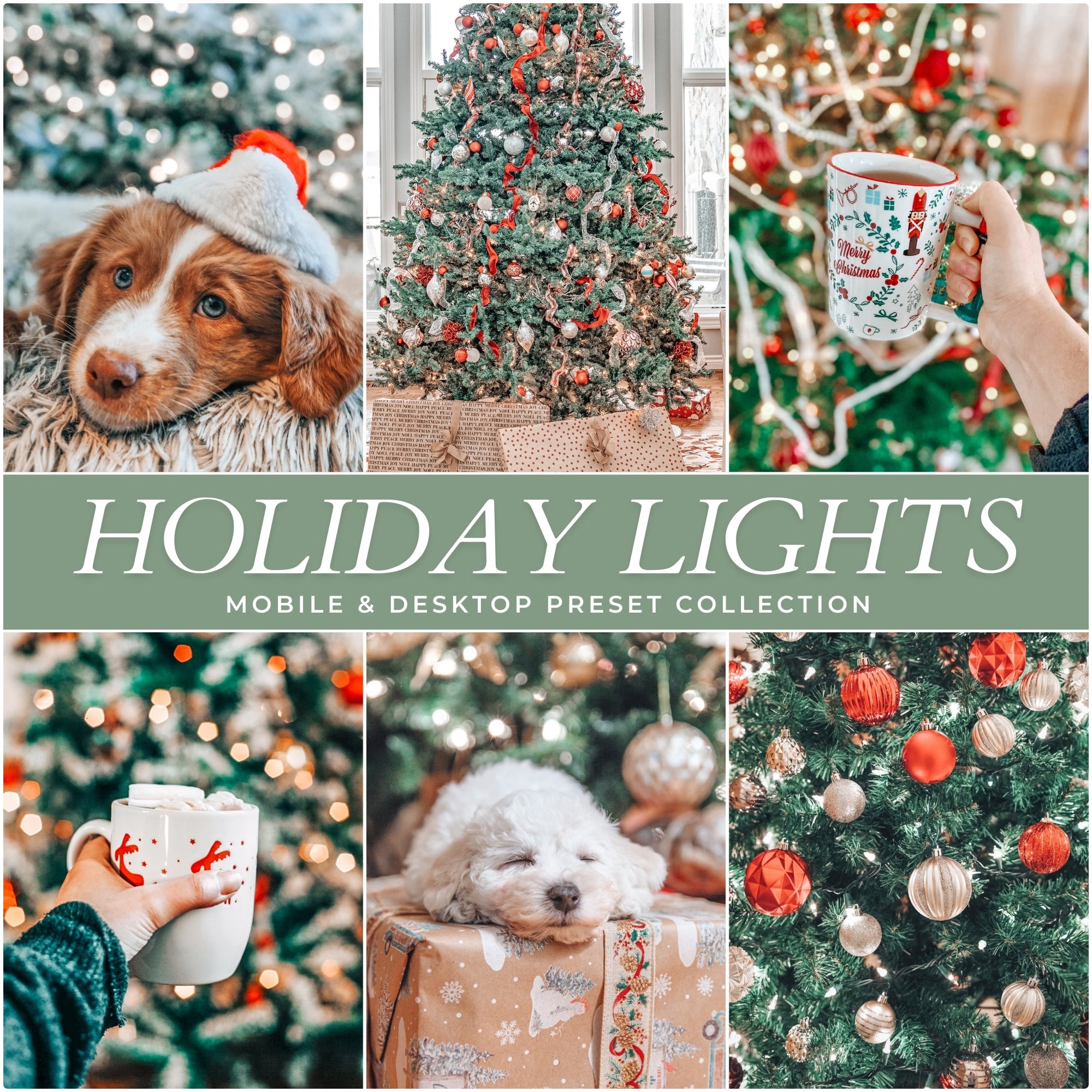 Holiday Lights Christmas Lightroom Presets For Photographers and Instagram Influencers Photo Editing In Adobe Lightroom By Lou And Marks Presets