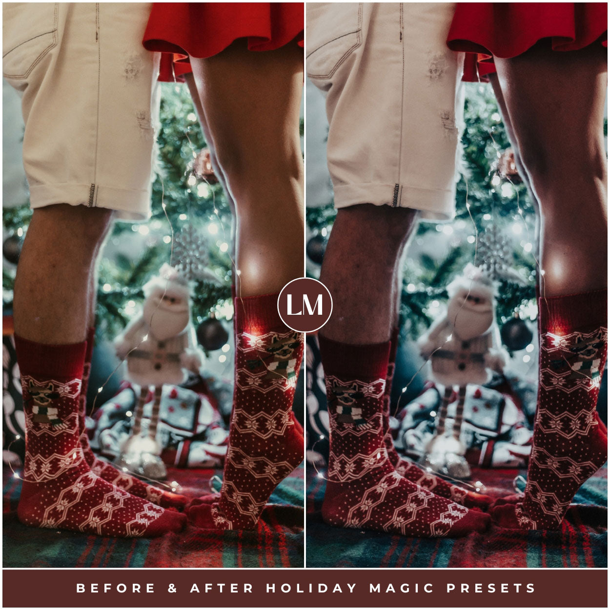 Holiday Magic Lightroom Presets For Best Christmas And Winter Photo Editing In Adobe Lightroom By Lou And Marks Presets Moody