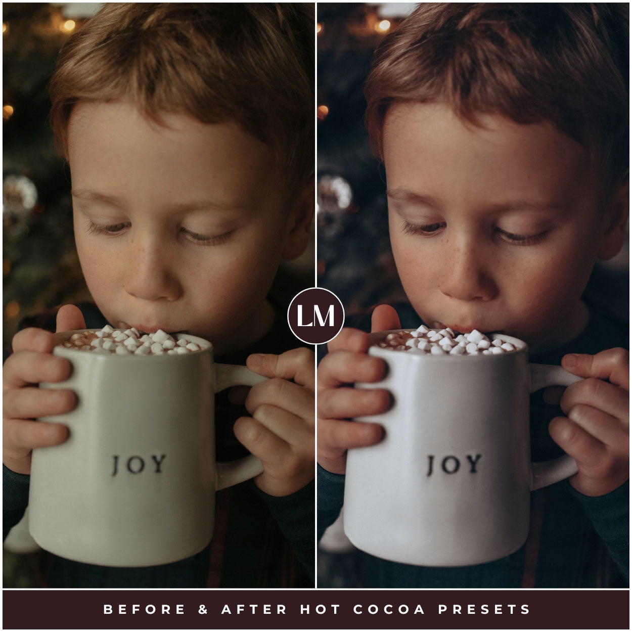 Hot Cocoa Christmas Lightroom Presets For holidays and Winter Photo Editing In Lightroom By Lou And Marks Presets