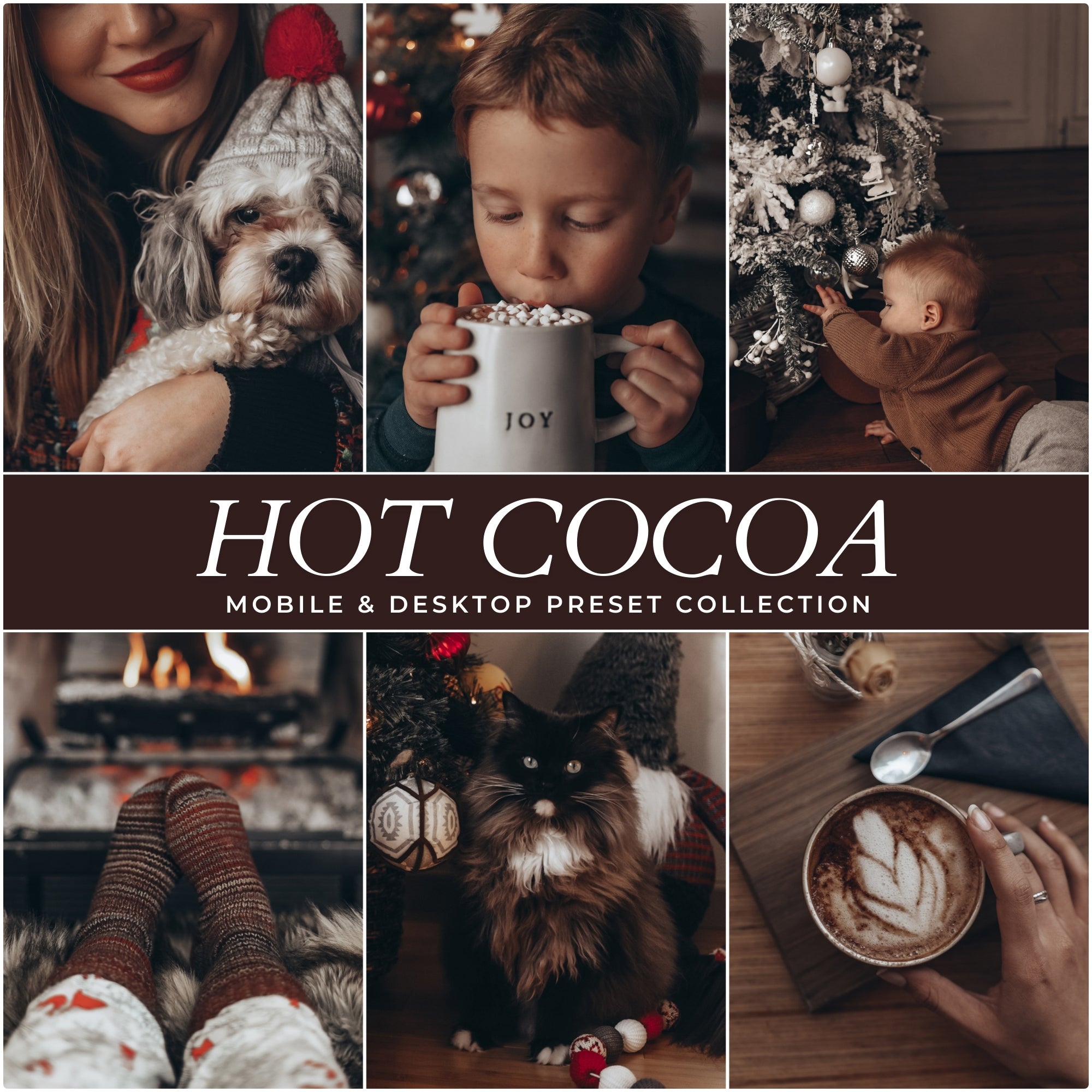 Hot Cocoa Christmas Lightroom Presets For Photographers and Instagram Influencers Photo Editing In Adobe Lightroom By Lou And Marks Presets
