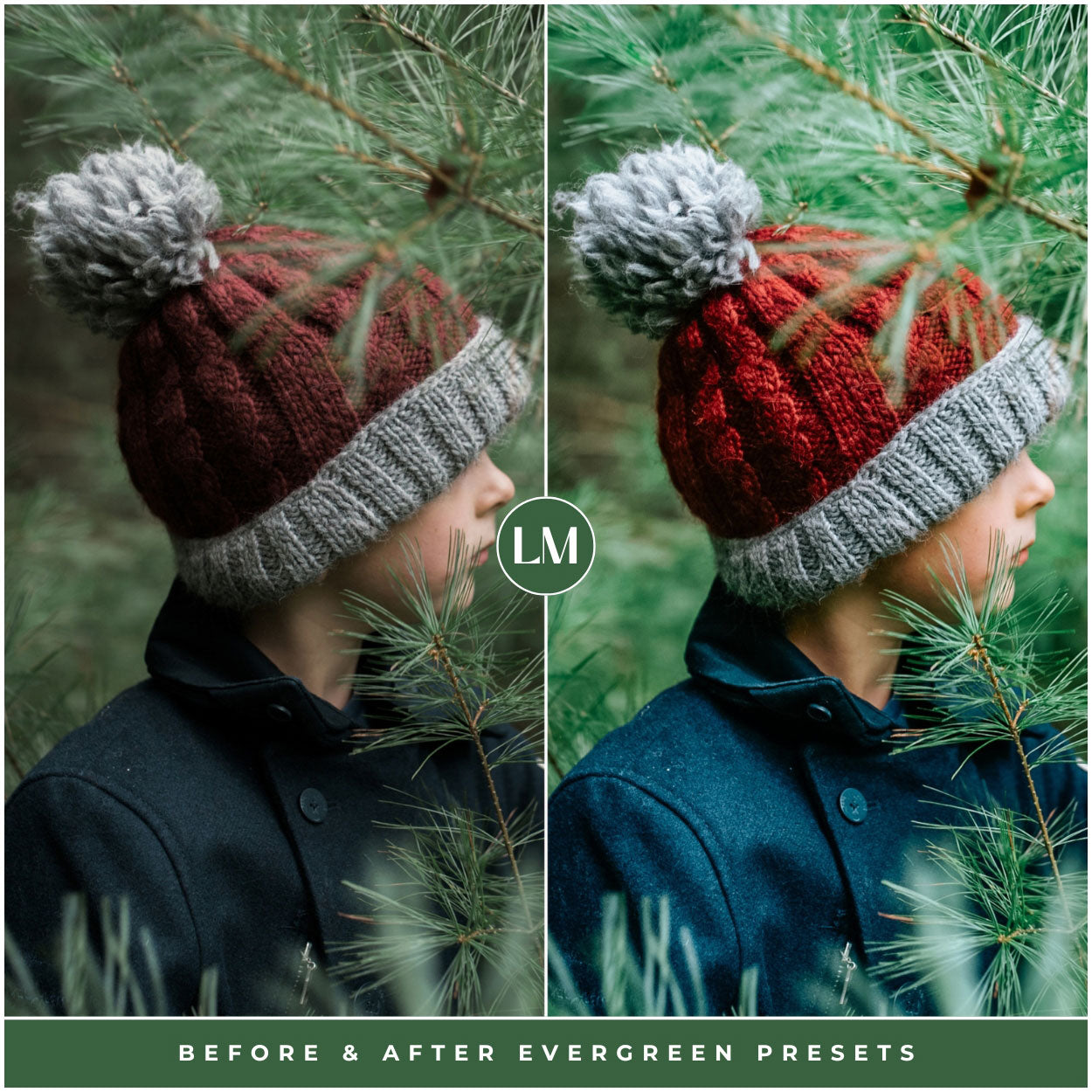 Evergreen Lightroom Presets For Christmas Tree And Winter Photo Editing In Adobe Lightroom By Lou And Marks Presets For Portraits