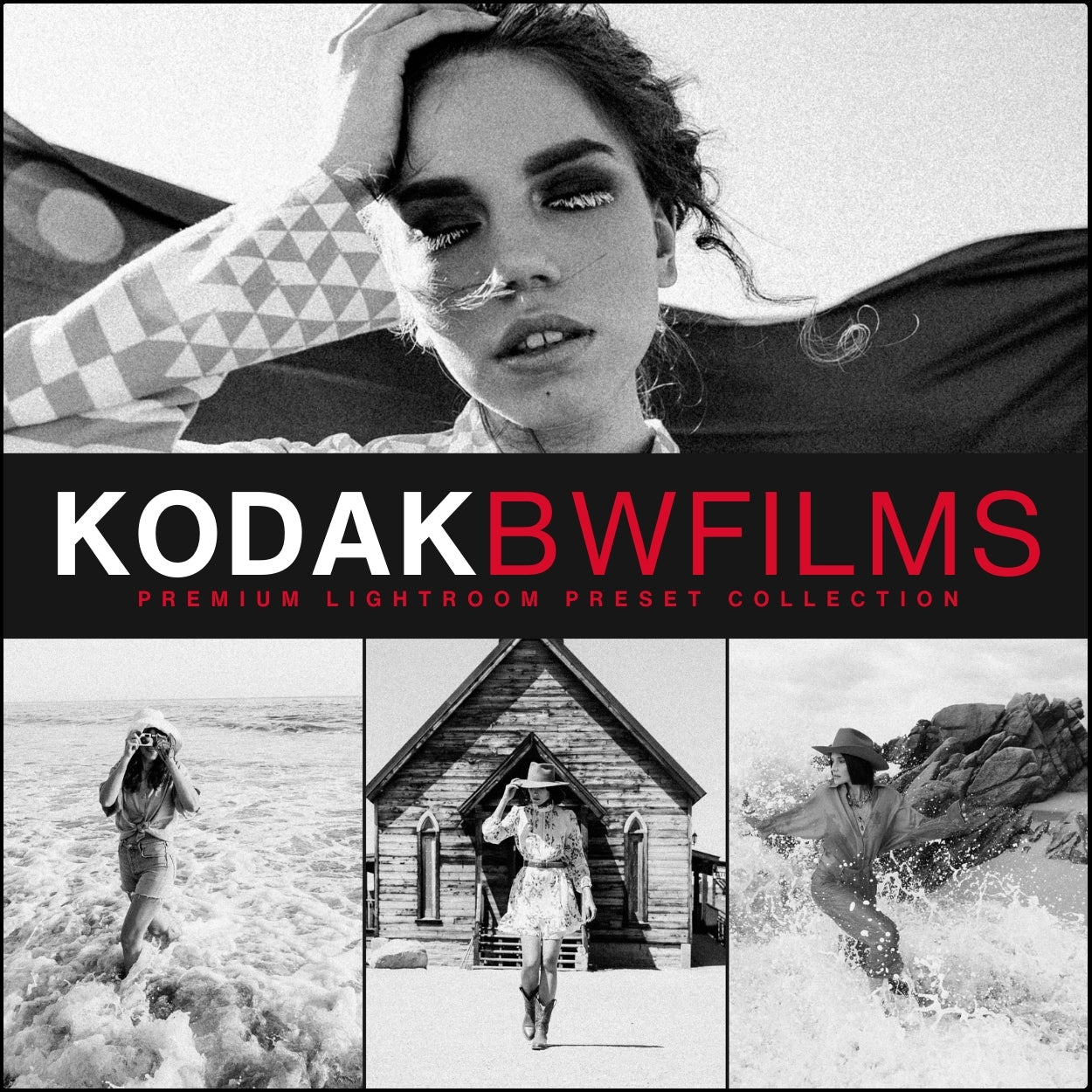  Kodak black and white Film Filter Lightroom Presets For Adobe Lightroom Mobile & Desktop By Lou And Marks Presets